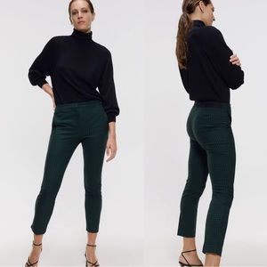 Zara checkered cigarette pants size M